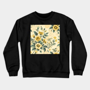 Yellow Flowers Crewneck Sweatshirt